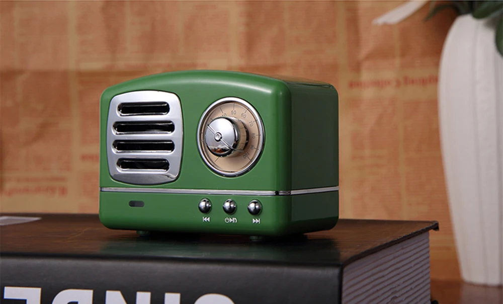 HM11 Retro Bluetooth Speaker Vintage Wireless Stereo Speaker Mini Outdoor Altavoz With Mic AUX Portable Handsfree Car Mp3 Player (16)
