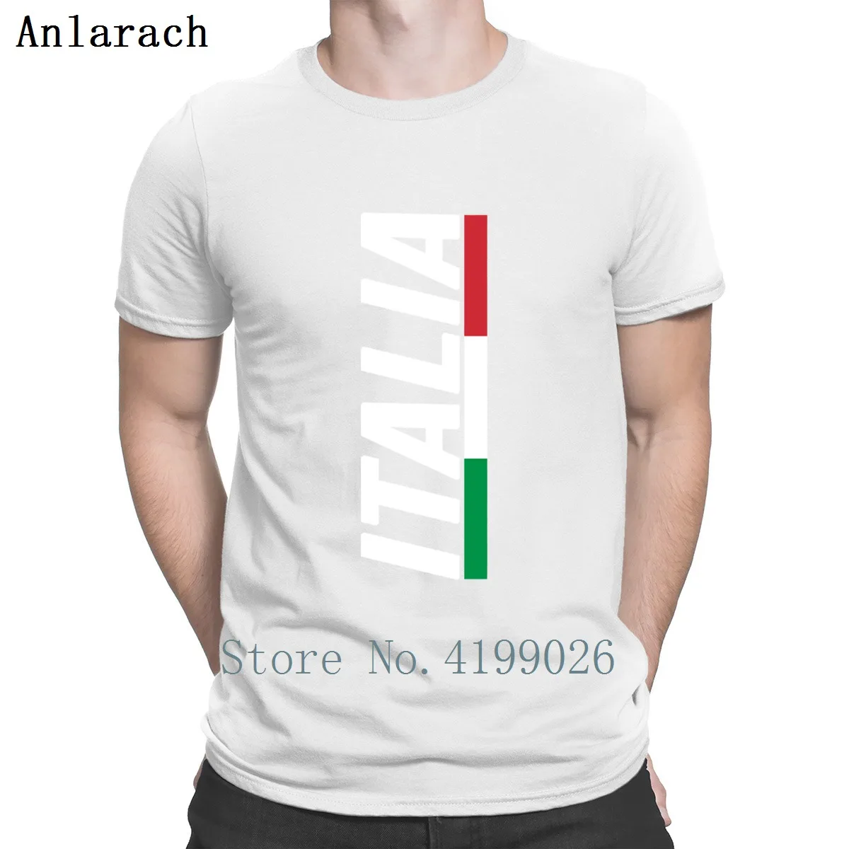 Мужская футболка с надписью I'm Italian I Love Flag Azzu базовая большого размера весенне