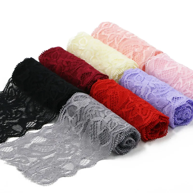 

2 Meters/Lot Hollow Out Lace Ribbon Trim Fabric DIY Embroidered White Lace Trimmings Crafts Sewing Material Garment Accessories
