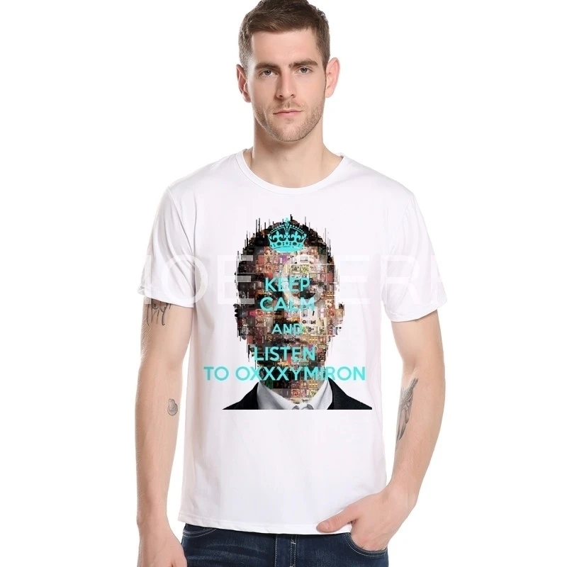 

2019 Summer New T Shirt Men Top Quality Short Sleeve Oxxxymiron T Shirt Custom Brand Clothing Hot Resilient Men Shirts M25-6#