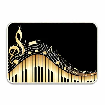 

Music with Piano Entrance Doormat Friends Tv Show Card Indoor/Outdoor Decor Rug Doormat Inch Non-Slip Home Deco