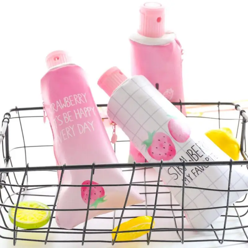 Kawaii-Strawberry-toothpaste-PU-Leather-large-capacity-Pencil-Case-Stationery-pencilcase-sharpener-Supply-bag-box-penalty