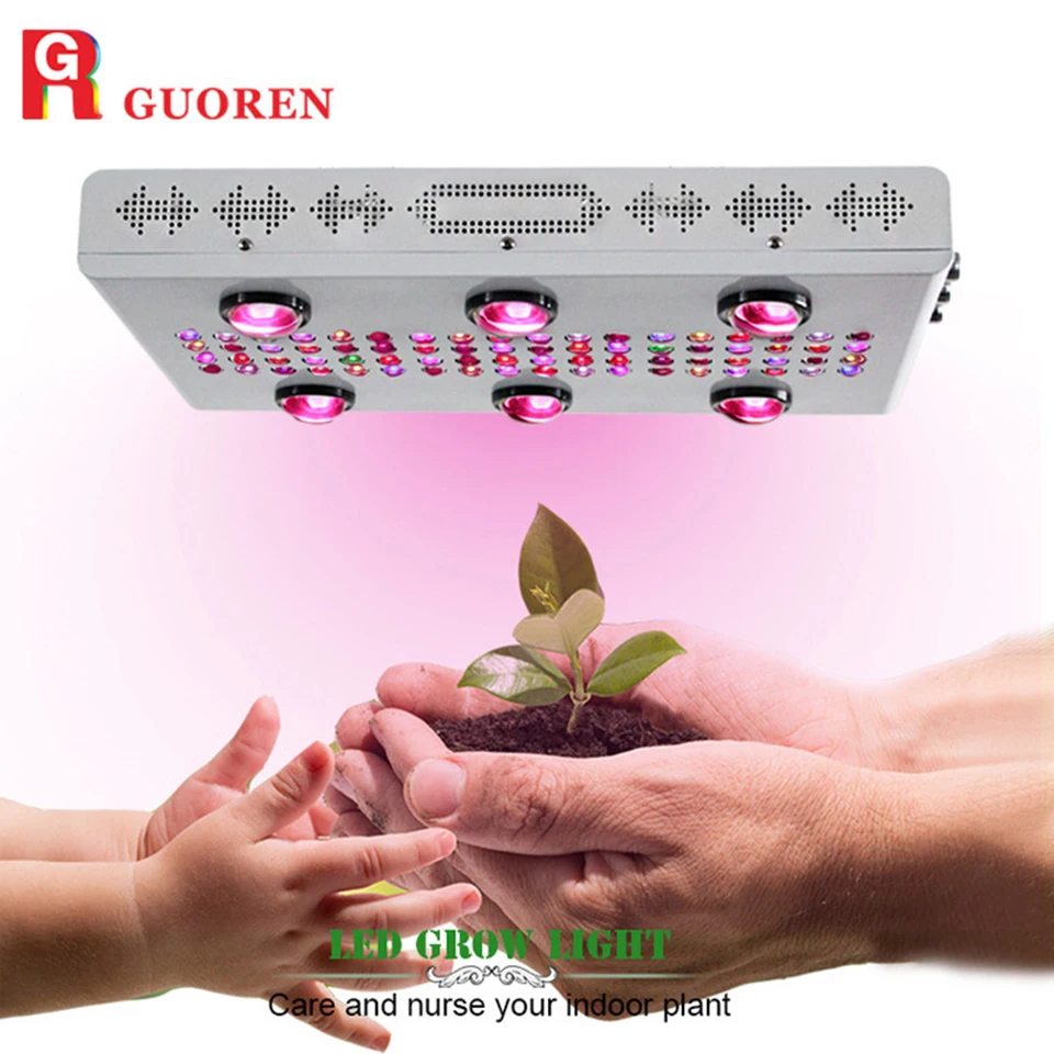 

2019 New HOT COB 900W 324 LEDs Plant Grow Light Powerful Full Spectrum Dimmable Plants Light For Indoor Plants Greenhouse