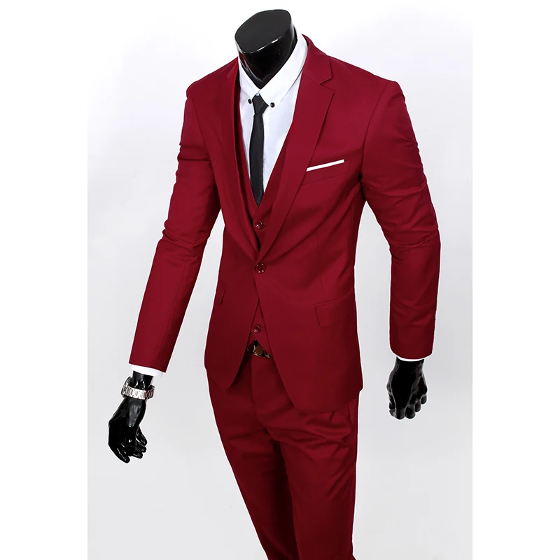 2pc sets Mens Suits 2015 New Slim Fit mens Dress Wedding Suits Brand ...