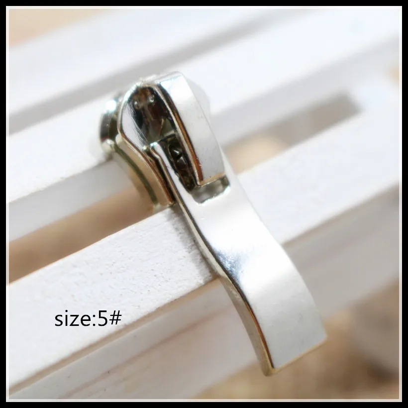 5 Wholesale 10pcs Zipper Sliders Silver Metal Zipper Pulls zipper Head