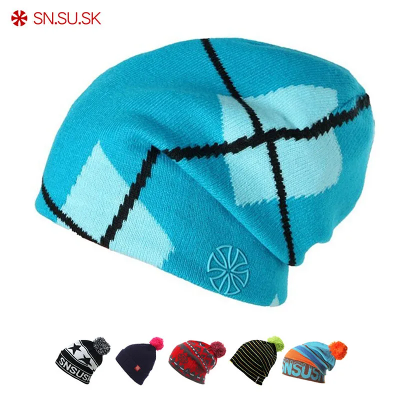 

SN.SU.SK 2019 Winter Cap Gorros Snowboard Winter Skating Hats Warm Beanies Head Warm For Men Woman Spring Autumn Hat