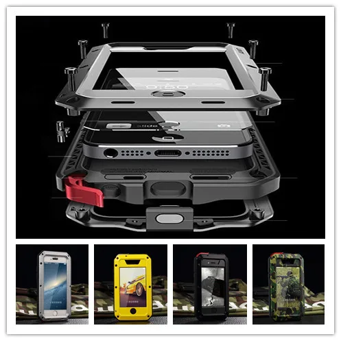 

Anti Shock Hybrid Tough Heavy Metal Shockproof Armor Case For Samsung Galaxy S9 S8 Plus S7 S6 Edge S5 Note 8 5 Protective Cover