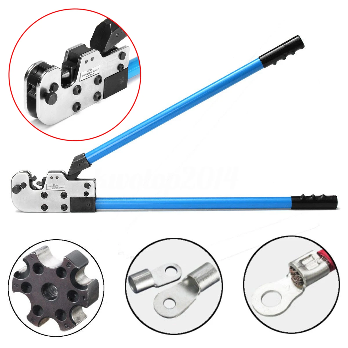 DWZ Adjustable 8-95mm Wire Terminal Crimper Tool Cable Lug Crimping Plier AWG 8-3/0 DWZ Adjustable 8-95mm Wire Terminal Crimper Tool Cable Lug Crimping Plier AWG 8-3/0