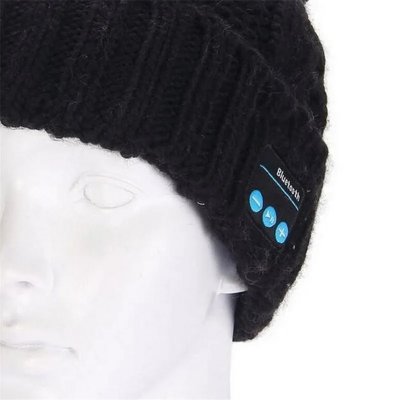 Вставка TF/SD слот для карт беспроводной Bluetooth V4.2 зимняя Лыжная вязаная шапочка наушники с микрофоном ручная Музыка Mp3 Волшебная смарт-крышка