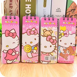 Q33 75 страниц Kawaii рисунок «Hello Kitty» Портативный твердый переплет записная книжка на пружине школьные канцелярские дневник планировщик