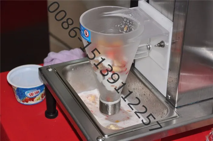 Горячая Распродажа пищевые продукты класса гайки из Нержавеющей Стали Мгновенный шпатель для мороженого, настоящий свежий фруктовый вихревой блендер для мороженого машина