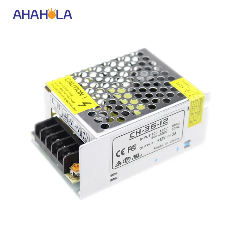 

switching power supply 12v 3a 36w power transformer,ac 110v 220v to dc 12v
