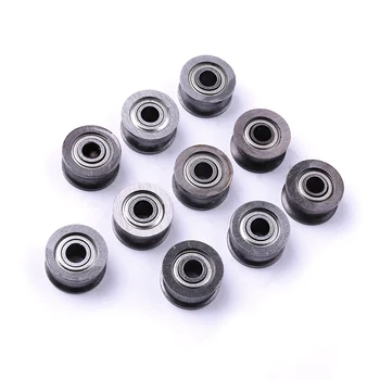 

20pcs 4*13*7MM 624UU HCS U Groove Guide Pulley Rail Ball Bearings Wheel