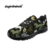 Doginthehole кроссовки с рисунком лошади Женская прогулочная обувь дышащая сетка Chaussure женская уличная спортивная обувь для бега обувь