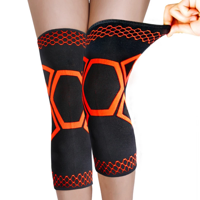 

1PCS Fitness Running Cycling Knee Support Braces Elastic Nylon Sport Compression Knee Pad Sleeve for Basketball Volleyball