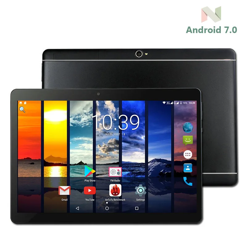 

Free shipping 10 inch tablet PC Android 7.0 Phone call 3G OCTA CORE RAM 4GB ROM 64GB 1280*800 IPS Dual SIM tablets Pcs