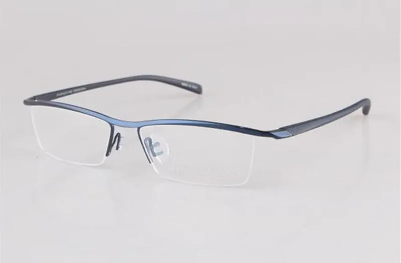 TR90 титановый сплав серый фотохромный переход очки для чтения половина оправы очки для чтения+ 100+ 125+ 150+ 175+ 200+ 225 - Цвет оправы: Blue