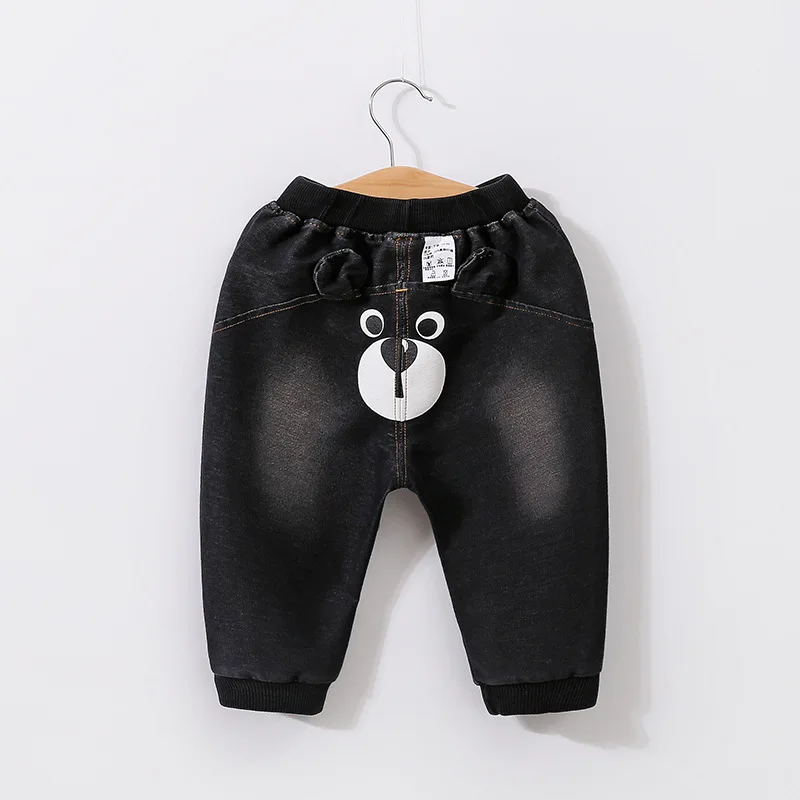 

Spring and Autumn Children's Jeans Infant Male Baby Female Baby Cartoon Infant Pants 1-2-3 Year Old Baby 2019 baby boy pants