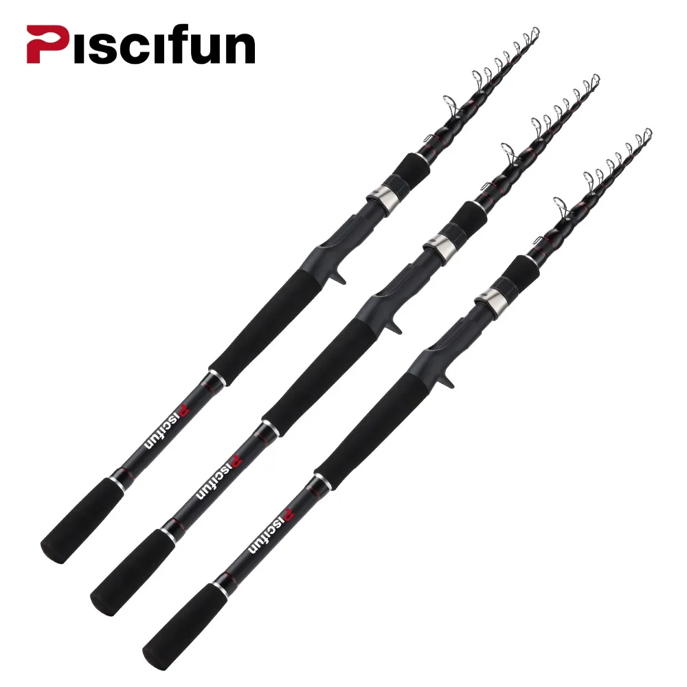 Piscifun TRAVELLER Telescopic Baitcasting Rod 2.1M 2.4M M MH Power
