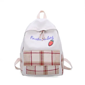 

For Teenagers Girl Shoulder Bag Women Backpack Female Travel Backpacks School Bag Waterproof Canvas Rucksack Fashion 10Jun 10