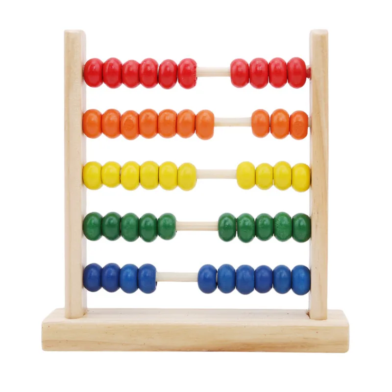 Обучающая игрушка, Мини Деревянный счеты для детей, для раннего обучения математике, игрушки для подсчета чисел, счетные бусины, счеты Монтессори