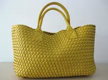 Brand New Woven Leather Cross Stitch Hobo Handbag Women’s Fashion Woven bag Purse Tote