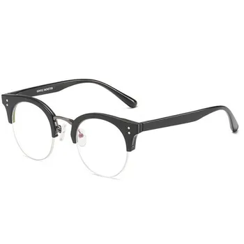 

HOTOCHKI New Retro Glasses Frame Half Eyeglasses Frames Men and Women Prescription optical Eyewear