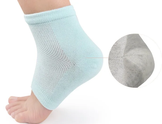 2PCS/1Pair Silicone Anti-cracking Moisturizing Gel Heel Socks Cracked Protectors SPA Pain Relief Foot Skin Care Tool | Красота и