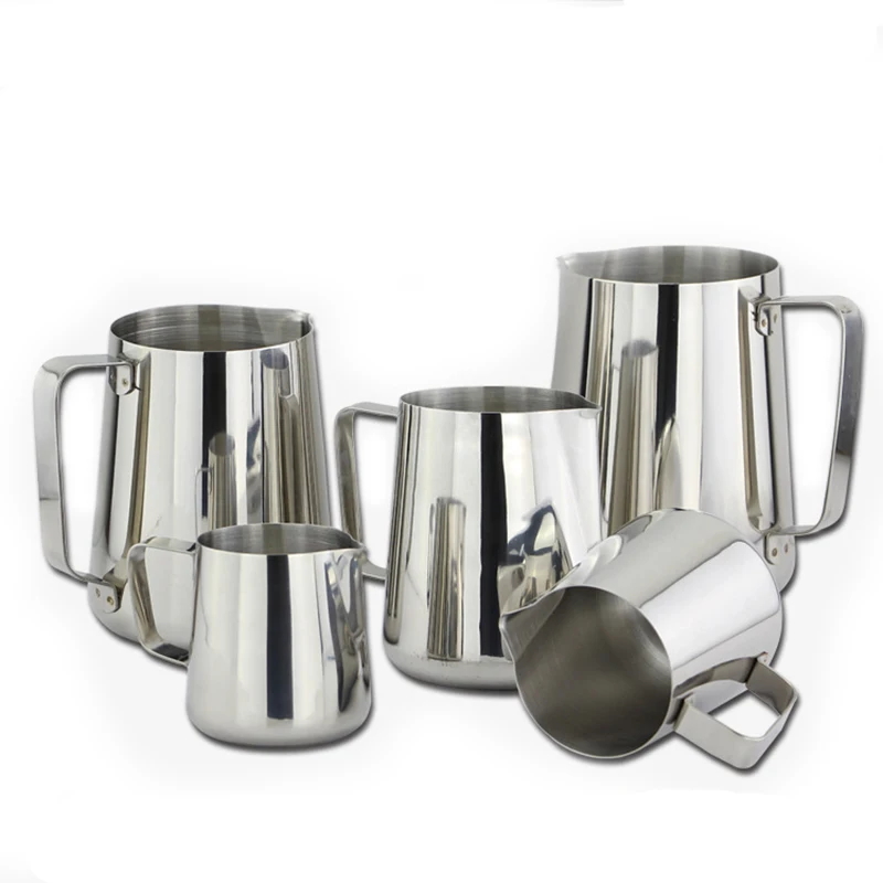 

100ml 150ml 200ml 350ml Stainless Steel Pitcher Espresso Milk Coffee Cup Mugs Thermo Latte Art Pull Flower Cup Cappuccino Coffee