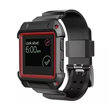 Bracelet en caoutchouc Robuste Étui de protection Avec Silicone Poignet Bandes Bracelet pour Fitbit Blaze Montre Bracelet Bracelet Silicone