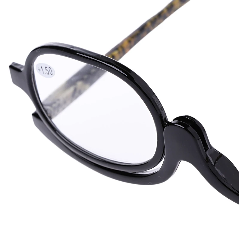 Женские косметические Вращающиеся Очки для макияжа, очки для чтения, очки для дальнозоркости+ 1,5~+ 4,0