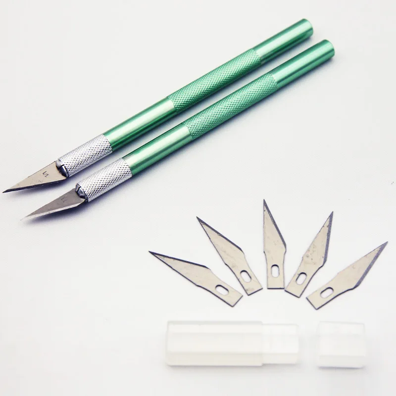 

FEORLO Cutting Knife DIY Stencil Scoring Hobby Chiseling Model Repairing Sculpture Scalpel Knife Carving Knives/Blade Optional