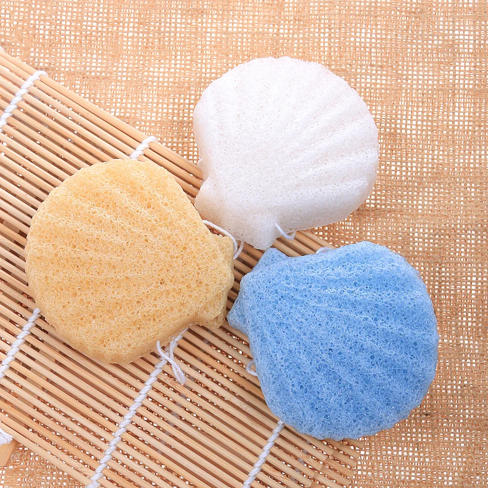 

1Pcs 100% Natural Konjac Sponge Cosmetic Puff Face Cleaning Sponge Natural Konjac Puff Facial Cleanser Tools Wash Flutter Sponge