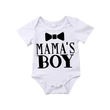 Одежда для новорожденных одежда для малышей одежда комбинезон для мальчиков с буквенным принтом джентльмена Топ Детские комбинезоны