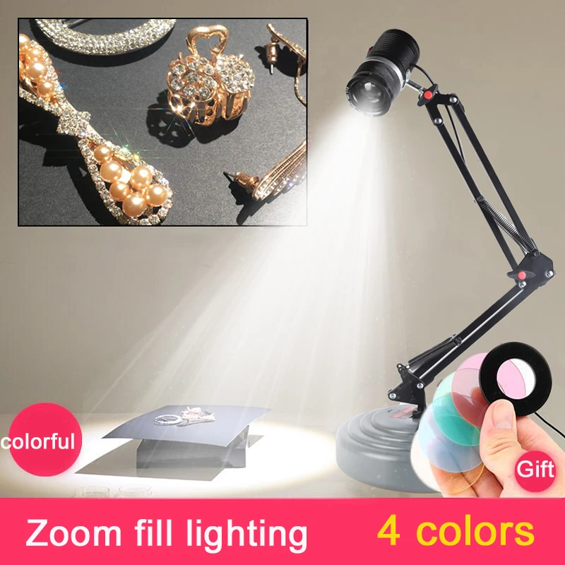 

Photo Studio Photographic Lighting 42 LEDs Light 100-240V 30W 5500K with 4 Colors Chips CRI 95 for SLR Cameras Cell Phone Photo