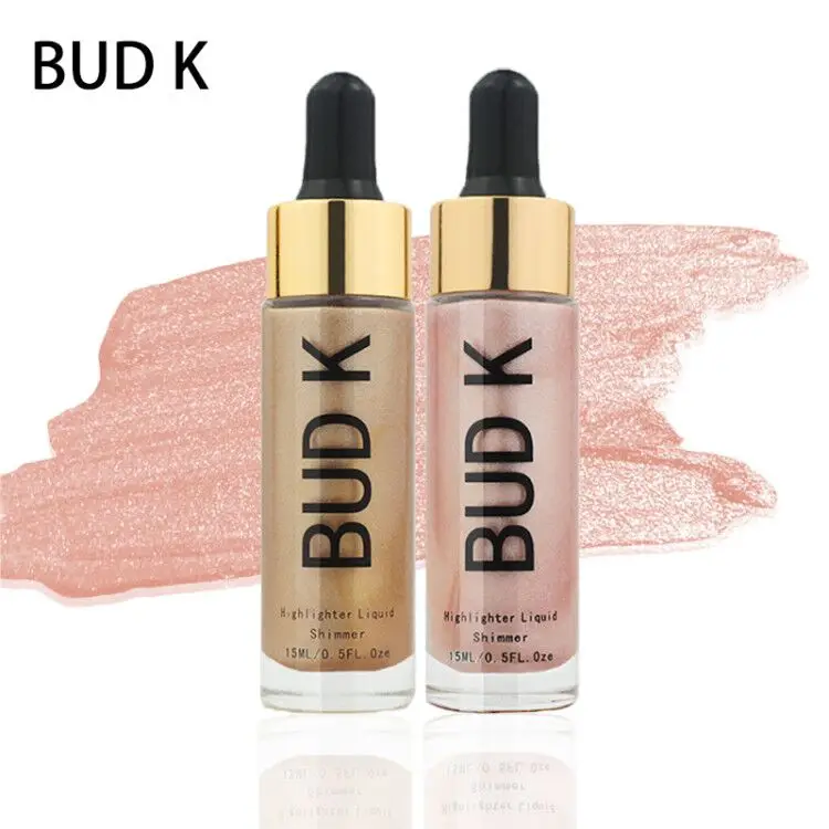 

BUD K Liquid Highlighter Make Up Highlighter Cream Concealer Shimmer Face Glow Ultra-concentrated illuminating bronzing drops