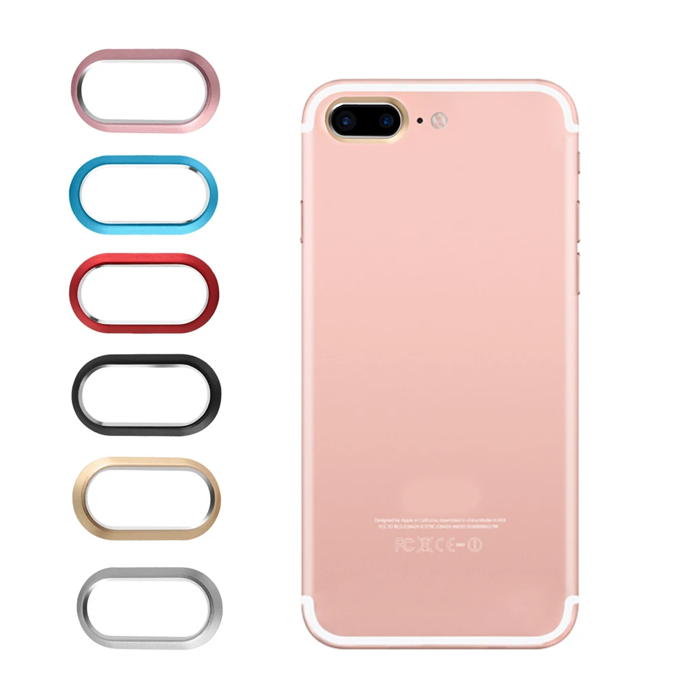

Smart Phone Camera Metal Rear Camera Lens Protector Case Cover Ring Bumper for iphone 7plus 8plus lens Protection Ring