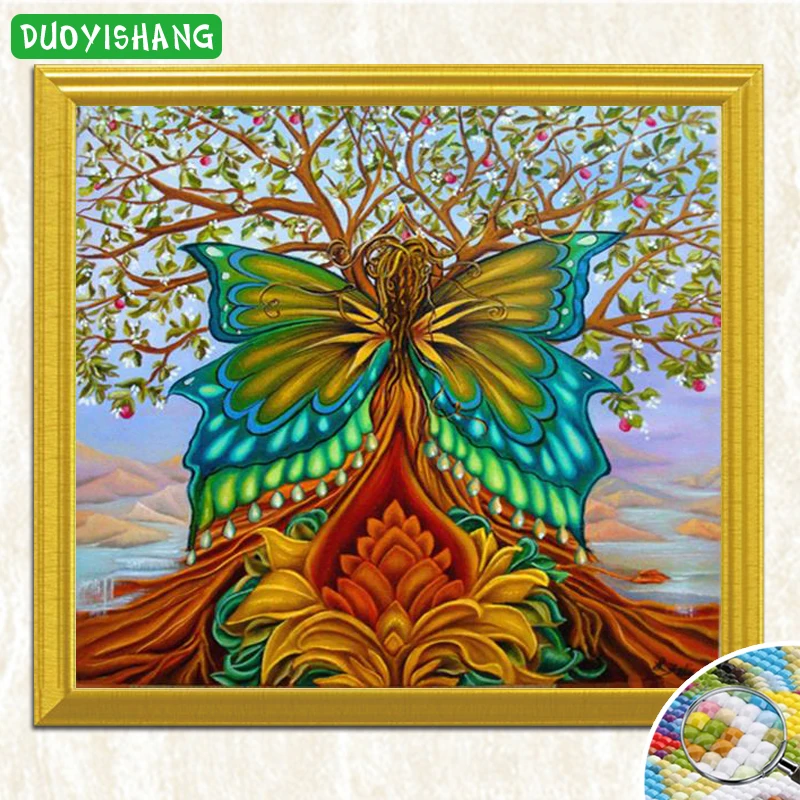 

5D DIY Special Shaped Diamond Painting Butterflies Full Square Diamond Embroidery Sale Landscape Tree Rhinestones Mosaic Picture