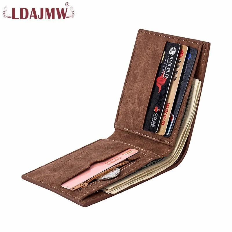 LDAJMW новые мужские кошельки Портмоне держатель для карт маленький кошелек