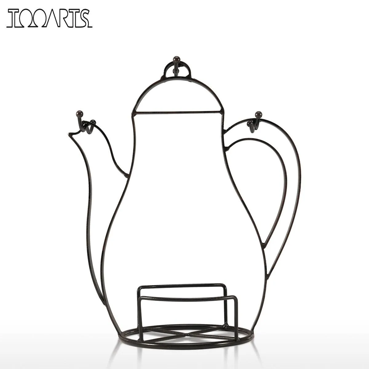Подставка для кофейных кружек в форме чайника TOOARTS держатель тарелок винтажная