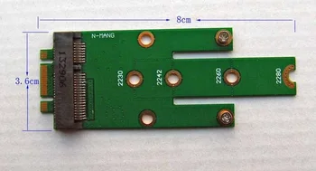 

10 PIECES SOCKET 2 B key M.2 NGFF (SATA) to mSATA SSD adapter card