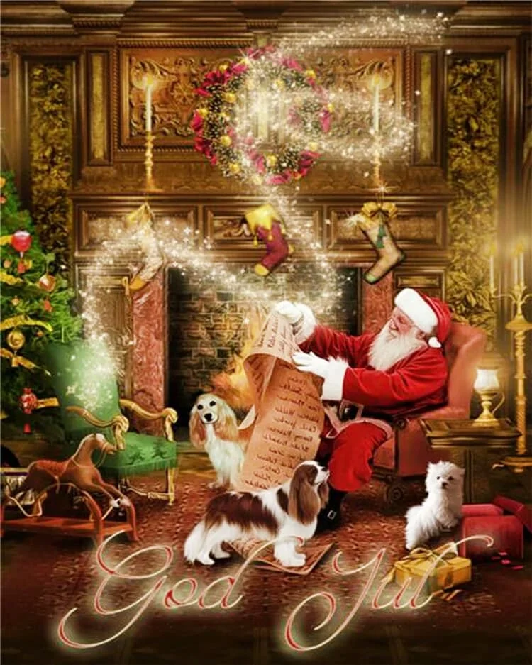 

Christmas Decorations For Home Stickerei DIY Diamond Painting Cross Stitch Full Square/Round Diamond Embroidery Full Display