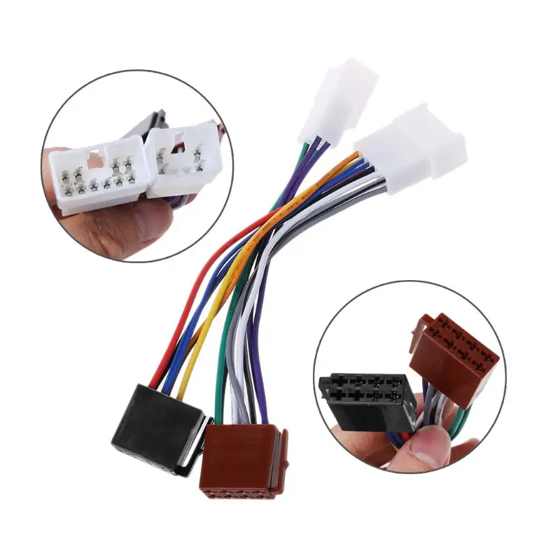 

2019 New ISO Car Radio Wiring Harness Adapter Plug Cable For TOYOTA Lexus MR2 Land Cruiser RAV4 Solara Yaris