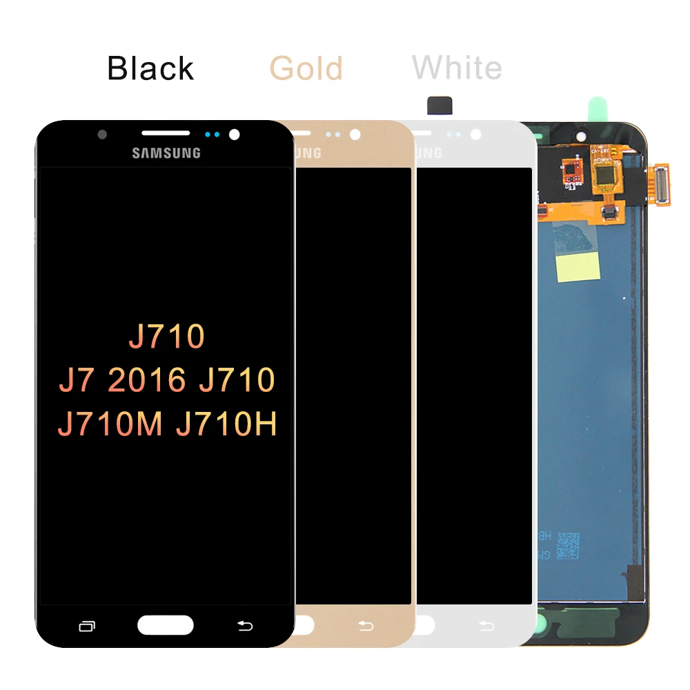 Можно регулировать яркость J700 lcd J710 дигитайзер для samsung GALAXY J7 Pro дисплей сенсорный экран дигитайзер J730 ЖК сборка