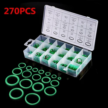 

270pcs Assortment Kit Car HNBR A/C System Air Conditioning O-Ring Seals Set
