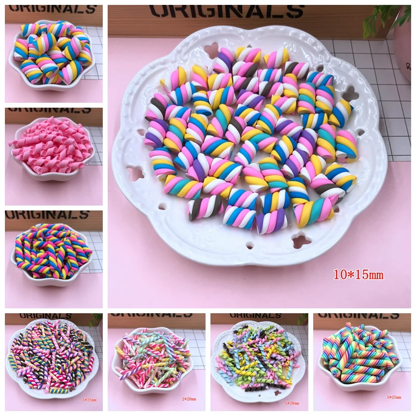 

Free Shipping!! Hot Selling Cute Kawaii Marshmallow, Clay Swirl Candy for Crafts Making, Phone Deco, Scrapbooking, DIY