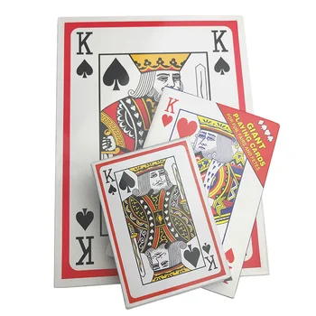 

3 Size Times Jumbo Giant Pokers Playing Cards Deck of Big Playing Cards Fun Full Poker Magic Trick Game Set