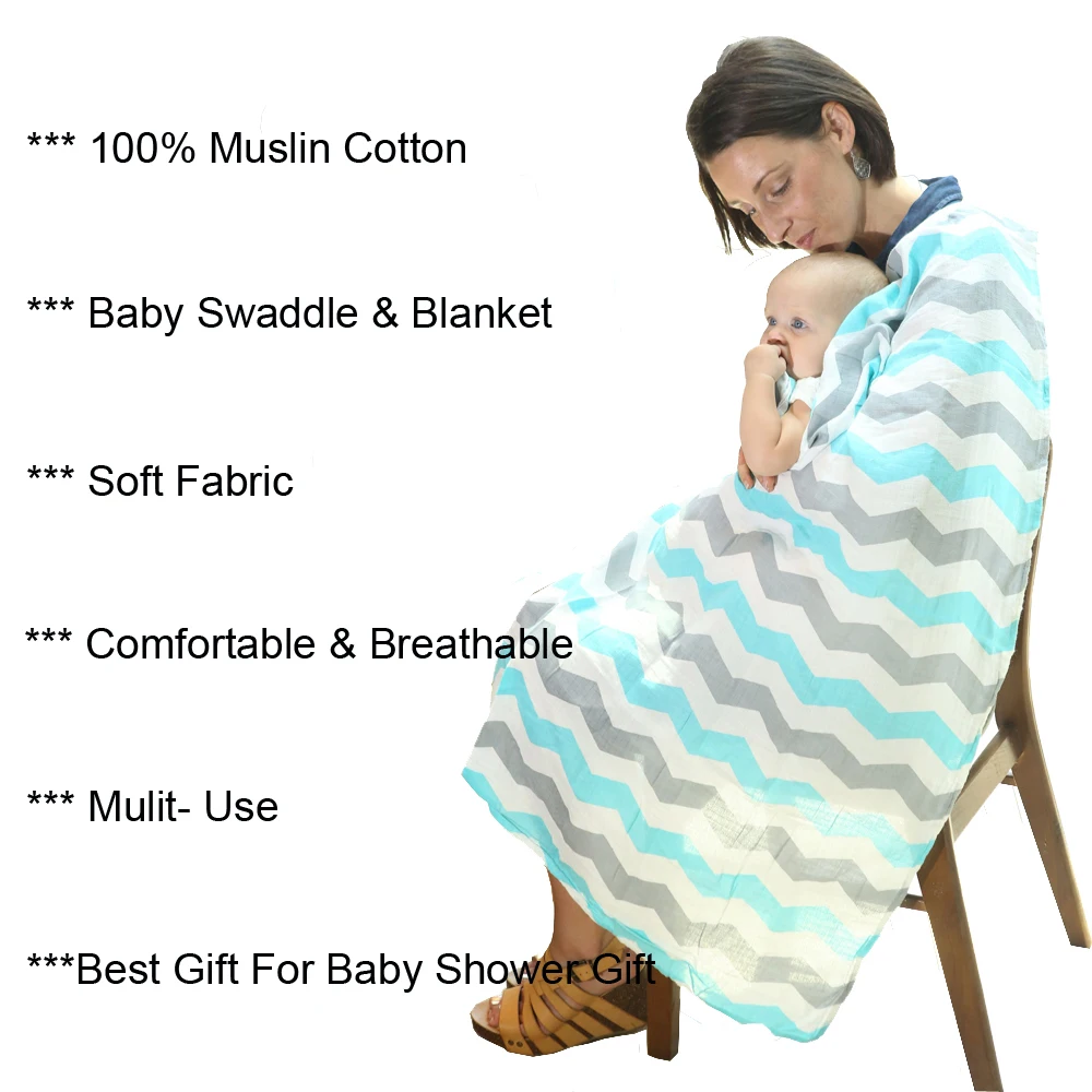 Oganic хлопок детская муслиновая пеленка одеяло, похожее на современный борп одеяло для новорожденных получения одеяло дышащее полотенце обёрточная бумага