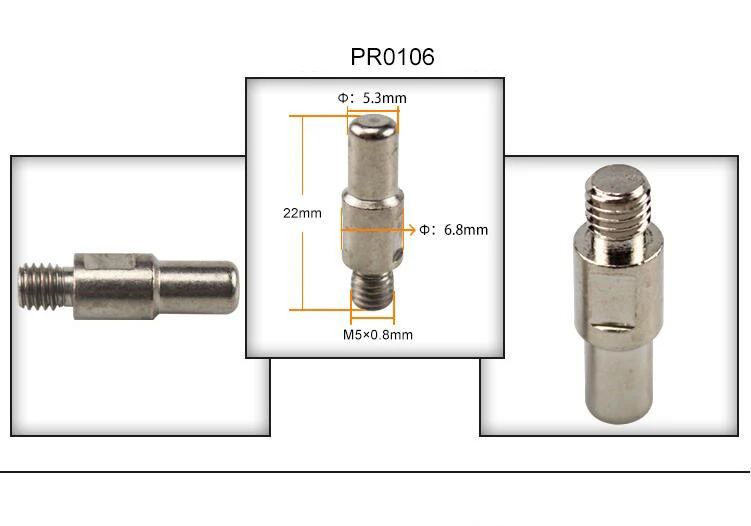 S45 PR0106 электроды PD0103-09 насадки 0,6 мм 0,8 мм 1,0 мм для плазменного резака трафимет расходные материалы комплект фонарь