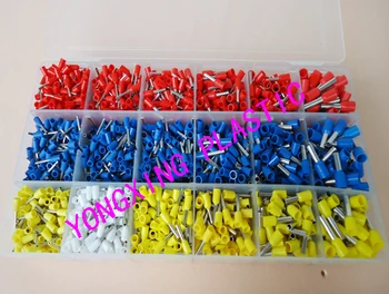 

2020pcs/box insulated termial block cord end terminal 8 size four color E0506/E0508/E7508/E7510/E1008/E1508/E2508/E4009